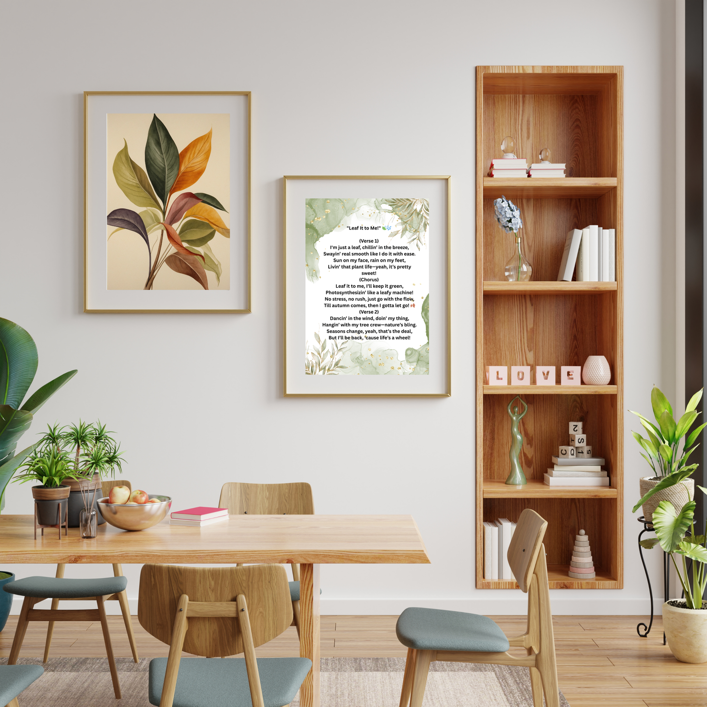 Poster della cucina a tema oliva – Decorazione elegante e invitante