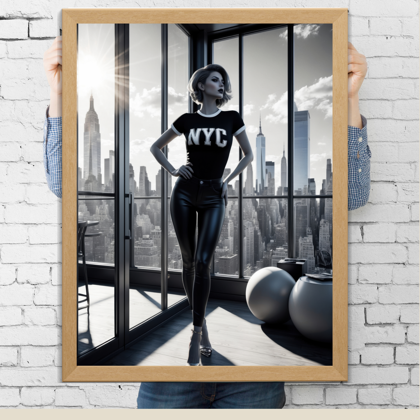 NYC Woman Poster – Bold, Chic &amp; Full of City Attitude 🗽✨