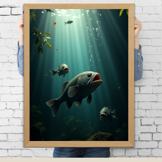 Piranha Jungle Fury Poster – Witness the Power of the Wild 🌿🐟