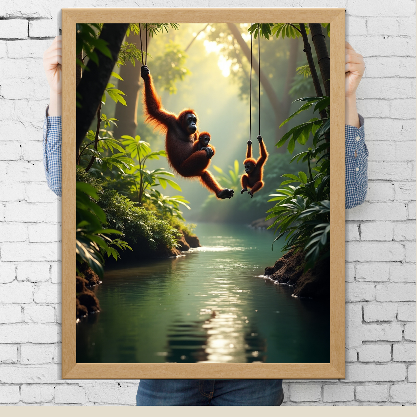 Orangutan Jungle Adventure Poster – Embrace the Wild Spirit of Nature 🌿🦧