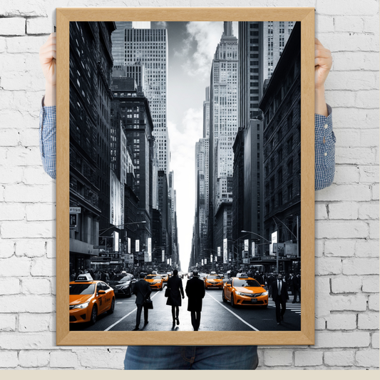 NYC Yellow Cab – Iconic Street Life of New York Poster