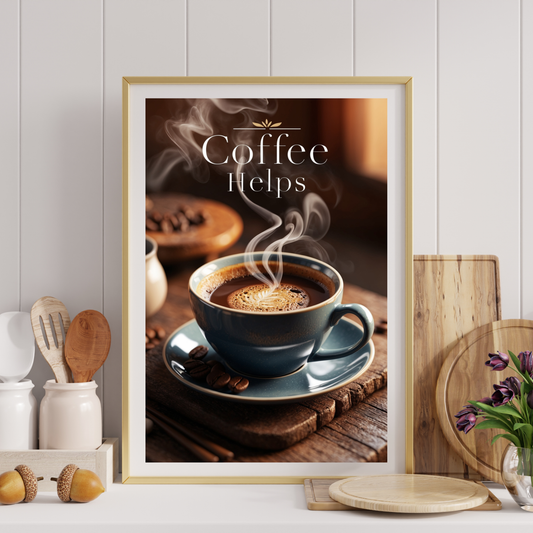 Coffee Aesthetic Wall Art – Poster Premium per qualsiasi spazio