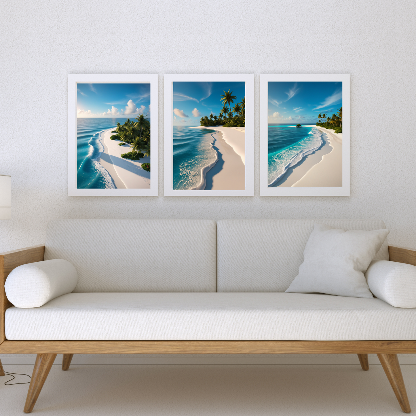 Maldives Paradise Poster – Tropical Beach & Blue Ocean