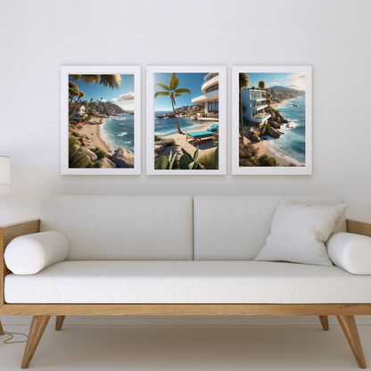 Laguna Beach Poster – Where Sun, Surf, and Seagulls Collide 🌊🏖️