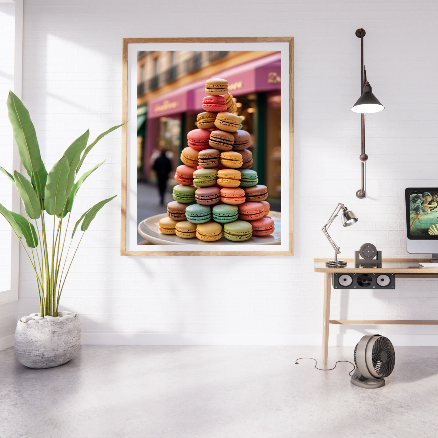 Macaron Tower Poster Print – Elegant & Whimsical Wall Art for Your Home