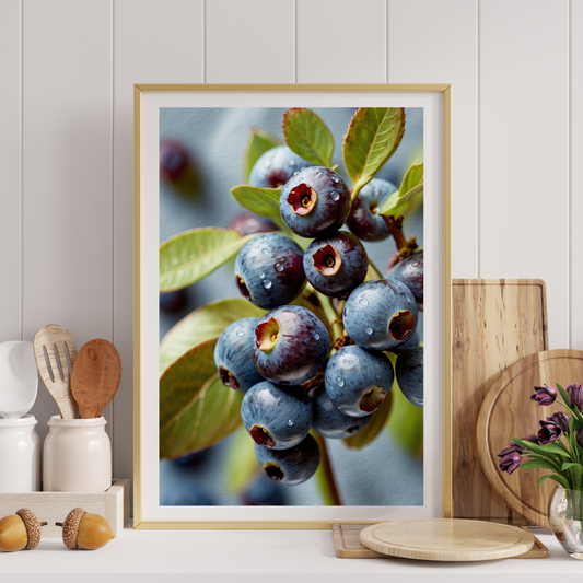 Blueberry Kitchen Poster – A Berry Sweet Addition to Your Space 🫐🍴