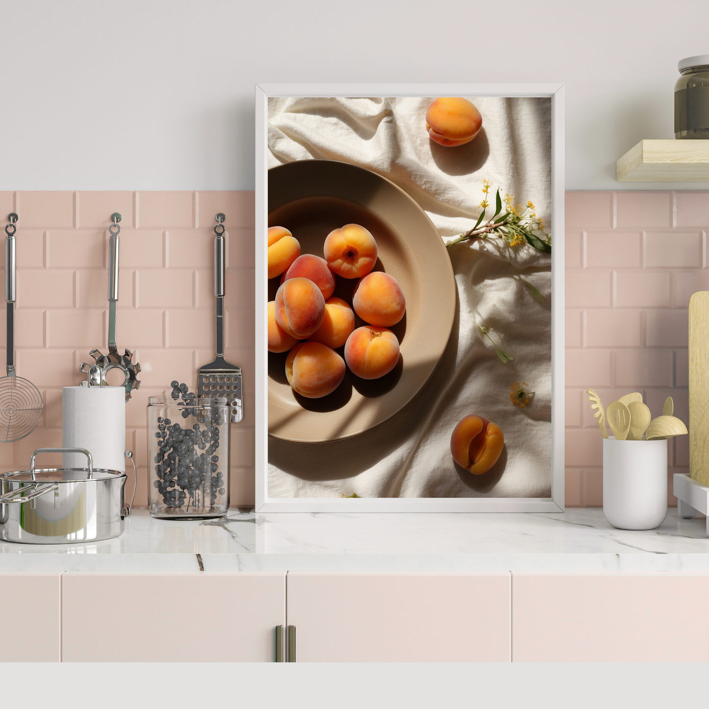 Abricot Kitchen Poster – A Sweet and Sunny Addition to Your Space 🍑🍴