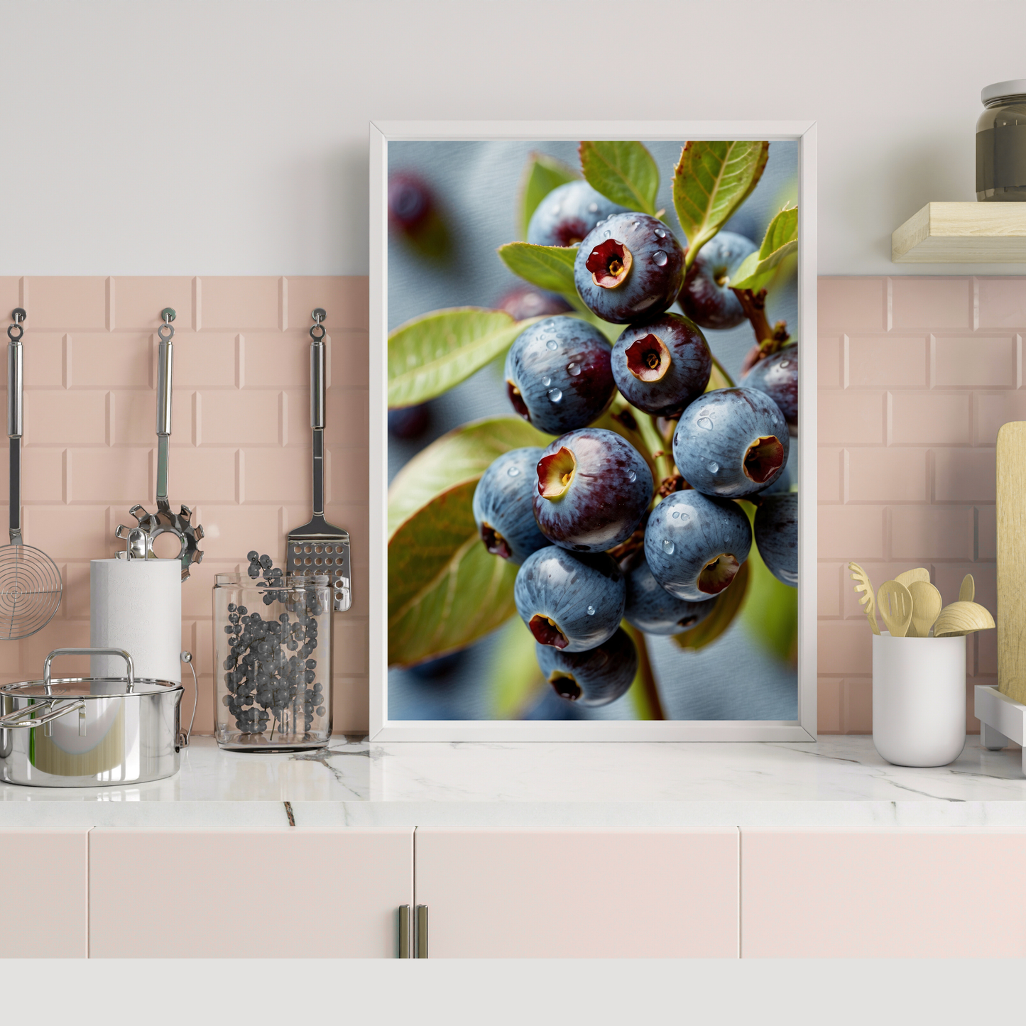 Blueberry Kitchen Poster – A Berry Sweet Addition to Your Space 🫐🍴