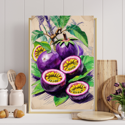 🖼️ Poster – Vintage Passion Fruit Poster – Tropical Fruit Wall Art with Retro Charm (kopie)
