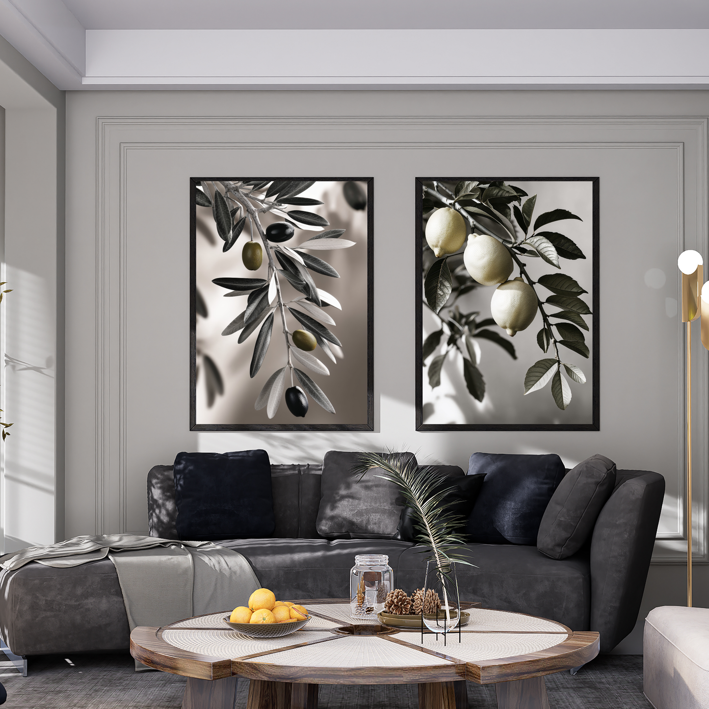 Olive-Themed Kitchen Poster – Elegant and Inviting Decor