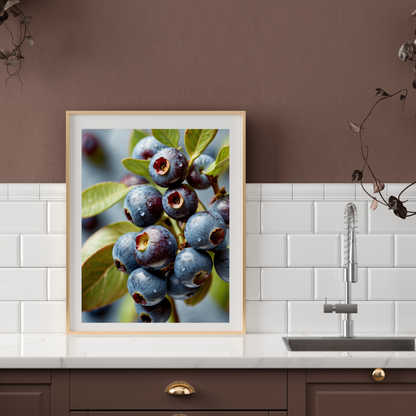 Blueberry Kitchen Poster – A Berry Sweet Addition to Your Space 🫐🍴