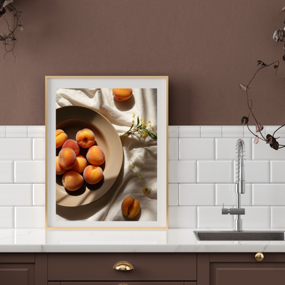 Abricot Kitchen Poster – A Sweet and Sunny Addition to Your Space 🍑🍴