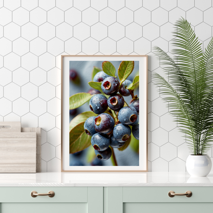 Blueberry Kitchen Poster – A Berry Sweet Addition to Your Space 🫐🍴