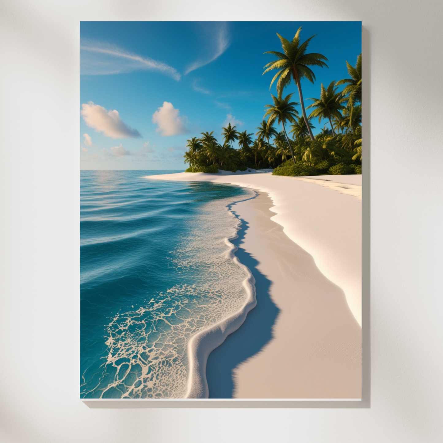 Maldives Paradise Poster – Tropical Beach & Blue Ocean