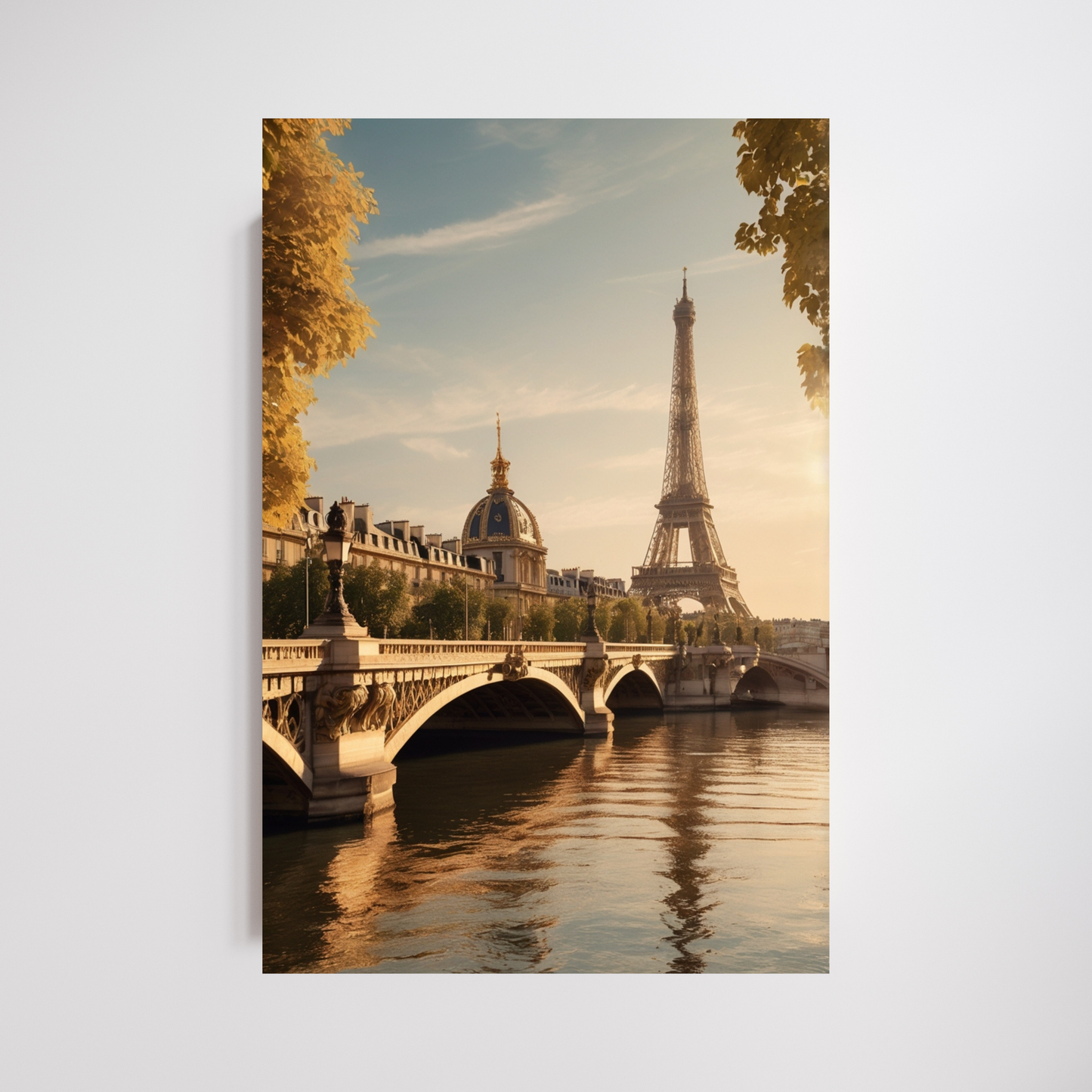 Paris Seine Poster – Timeless Elegance Along the River