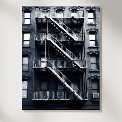 NYC Fire Escape Poster – Classic City Charm with an Urban Edge 🏙️🔥