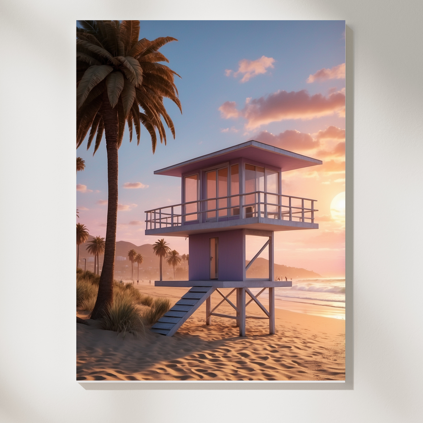 Lifeguard Tower – The Icon of Los Angeles Beaches! 🏖️🌅