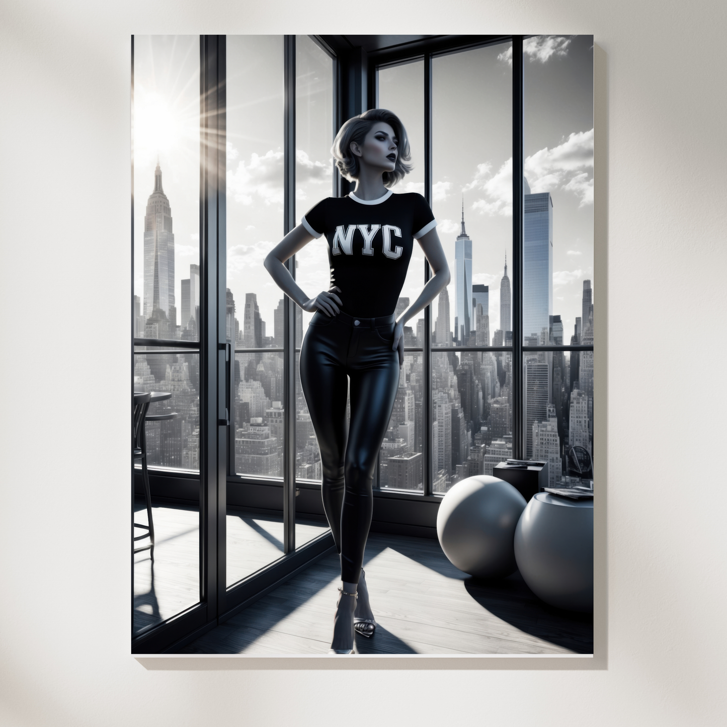 NYC Woman Poster – Bold, Chic &amp; Full of City Attitude 🗽✨