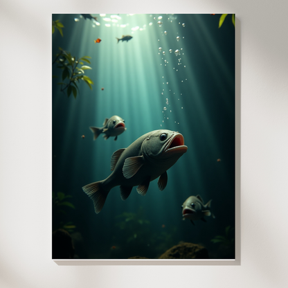 Piranha Jungle Fury Poster – Witness the Power of the Wild 🌿🐟