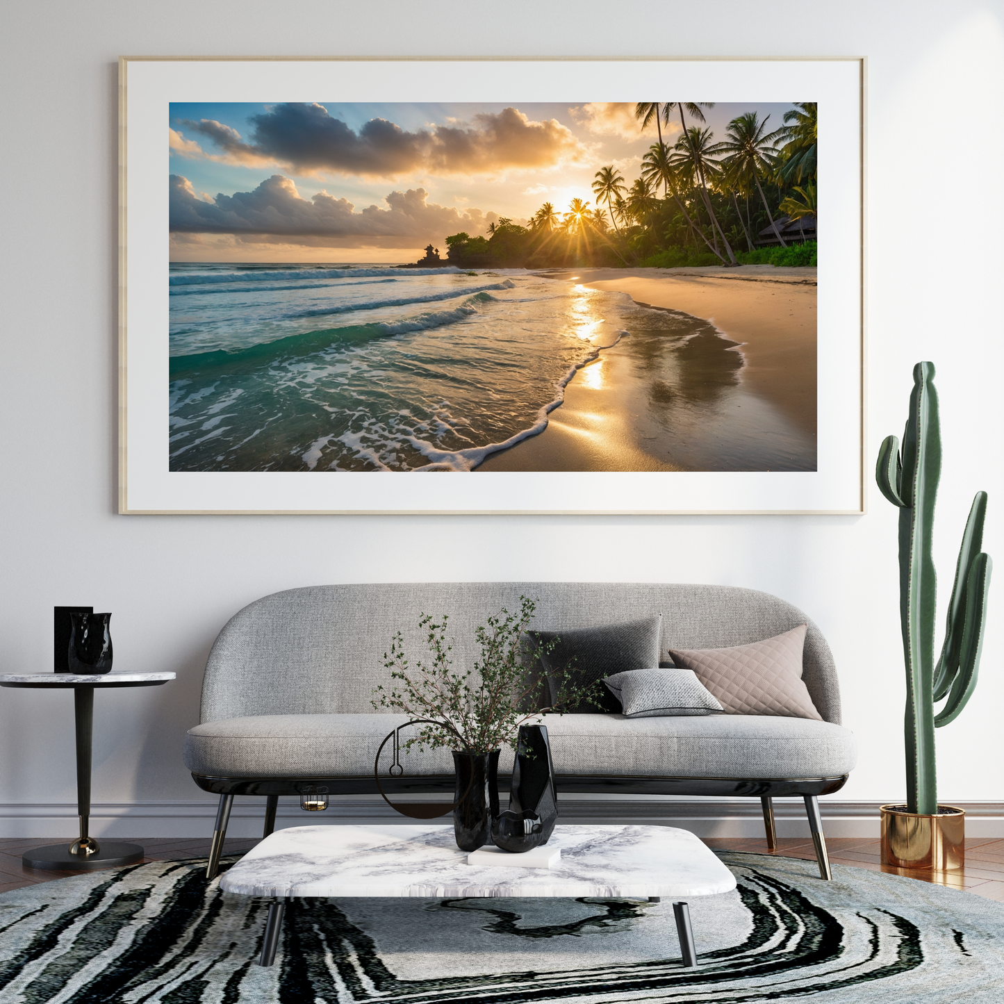 Bali Beach Sunset Poster – Where Paradise Meets the Horizon 🌅🏖️