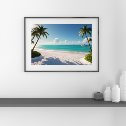 Miami Beach Art Print – Colorful and Relaxing Coastal Decor