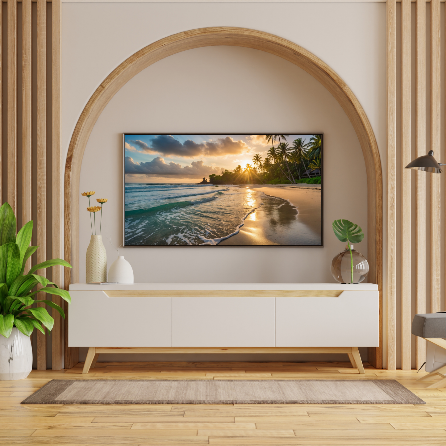 Bali Beach Sunset Poster – Where Paradise Meets the Horizon 🌅🏖️