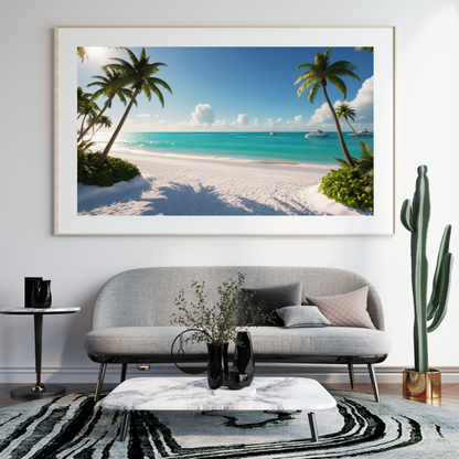 Miami Beach Art Print – Colorful and Relaxing Coastal Decor