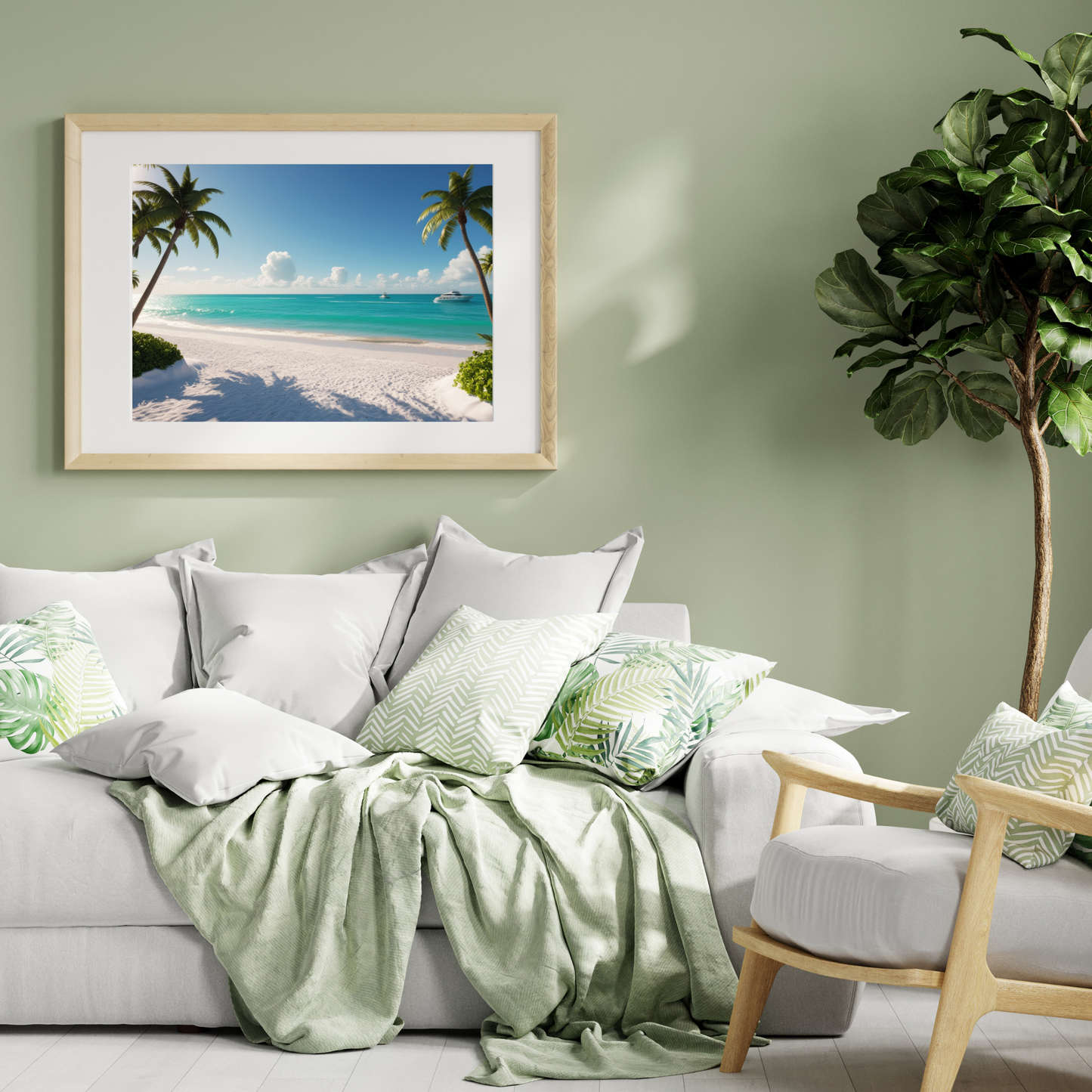 Miami Beach Art Print – Colorful and Relaxing Coastal Decor