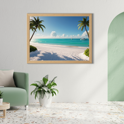 Miami Beach Art Print – Colorful and Relaxing Coastal Decor