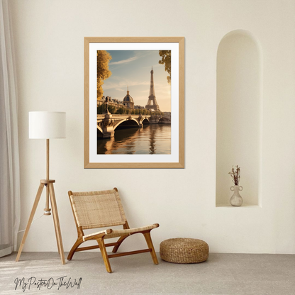 Paris Seine Poster – Timeless Elegance Along the River