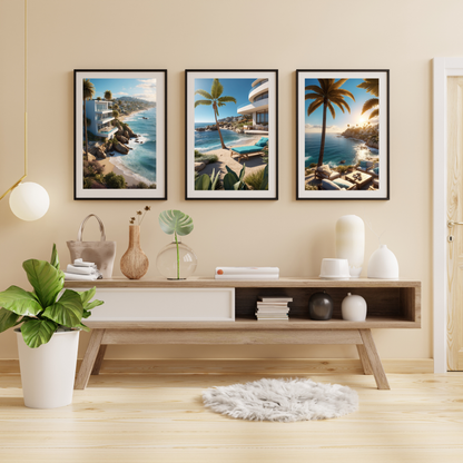 Laguna Beach Poster – Where Sun, Surf, and Seagulls Collide 🌊🏖️