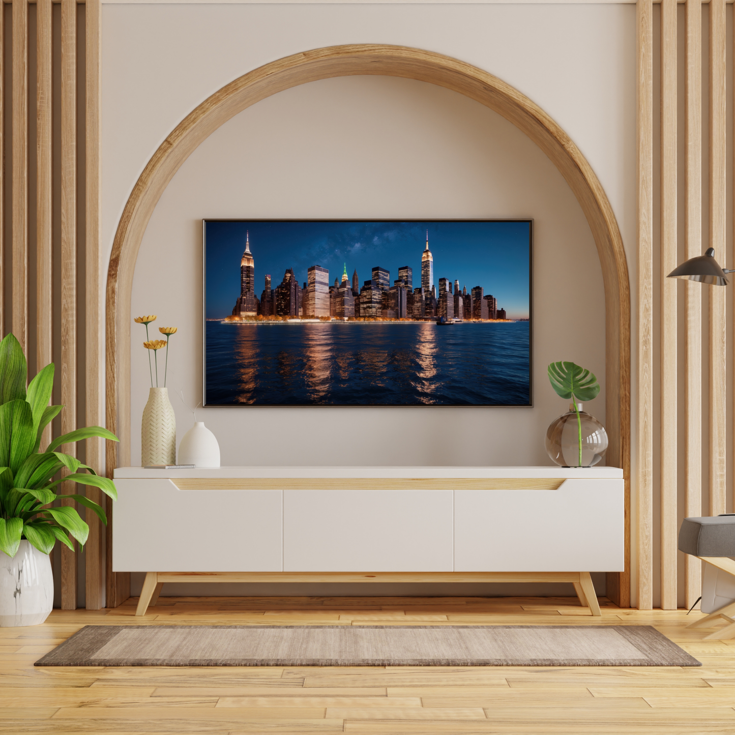 NYC Skyline at Night Poster – Bring the City’s Iconic View to Your Space!