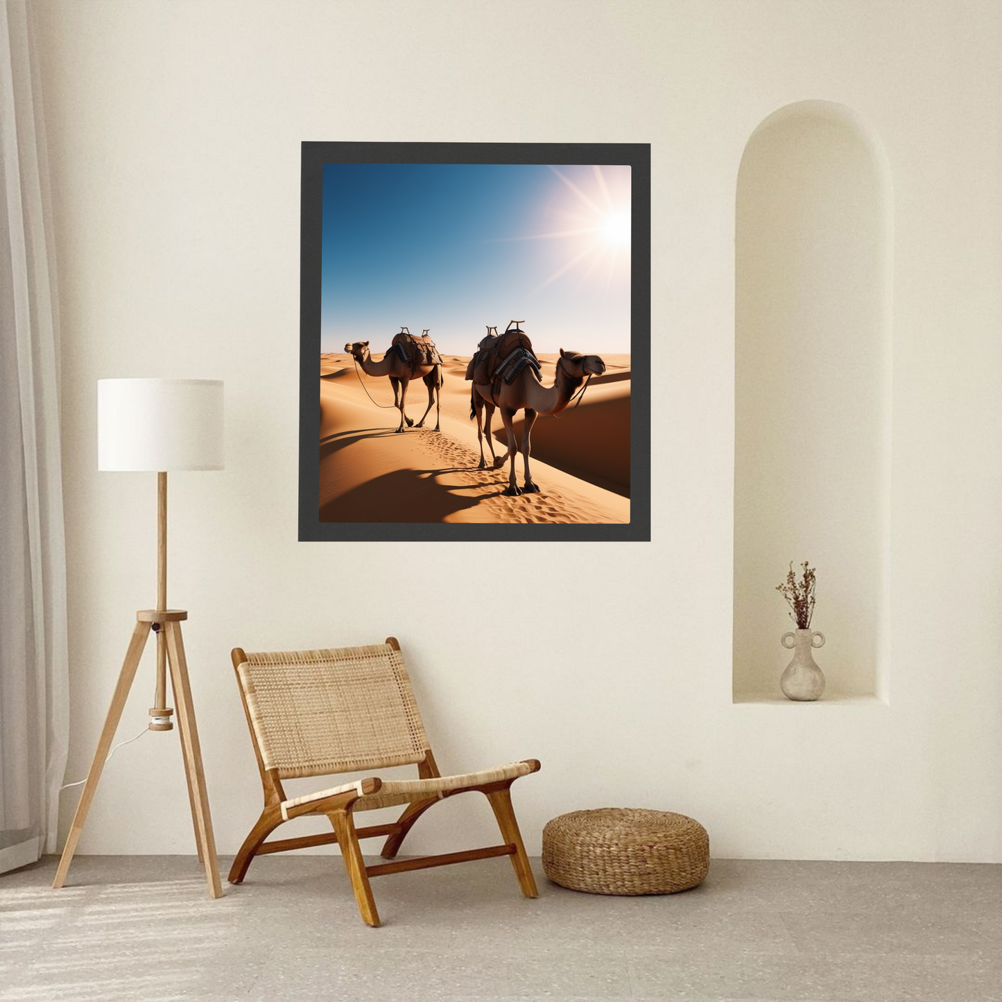 Moroccan Desert Camels Poster – A Journey Through the Sands 🐪🏜️