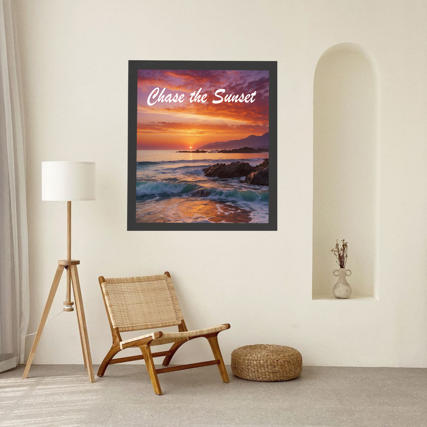 Chase the Sunset Poster – A Reminder to Slow Down &amp; Enjoy the View 🌅