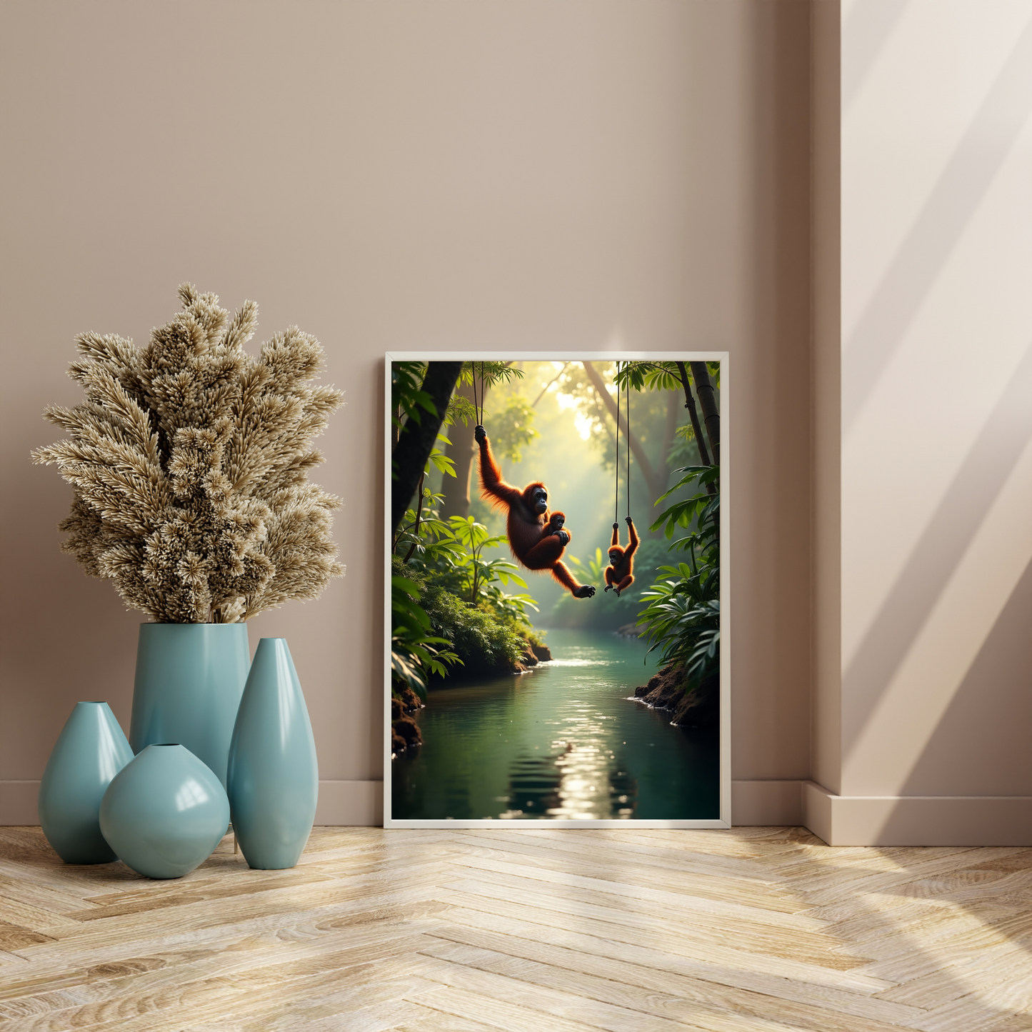 Orangutan Jungle Adventure Poster – Embrace the Wild Spirit of Nature 🌿🦧