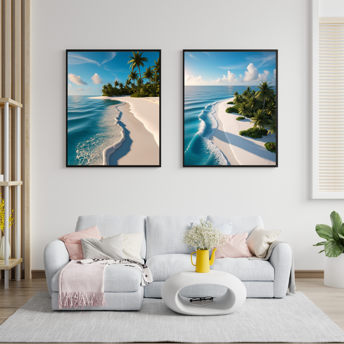 Maldives Paradise Poster – Tropical Beach & Blue Ocean