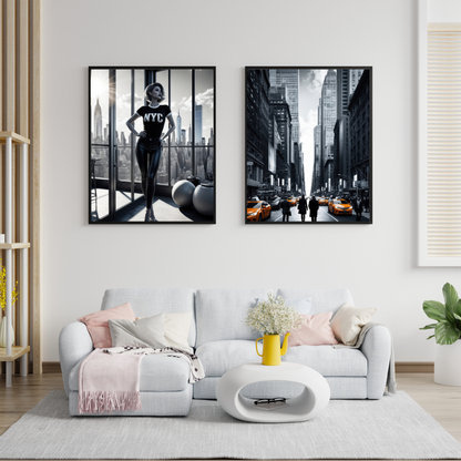 NYC Woman Poster – Bold, Chic &amp; Full of City Attitude 🗽✨