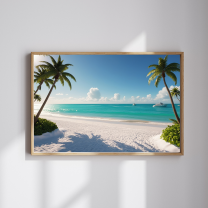 Miami Beach Art Print – Colorful and Relaxing Coastal Decor